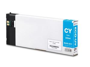 Cartouche d'encre ECO-UV 5, cyan, 220 cc